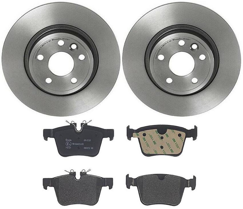 Jaguar Land Rover Brembo Brakes Kit - Pads and Rotors Rear (300mm) (Low-Met) LR061388 - Brembo 3724481KIT